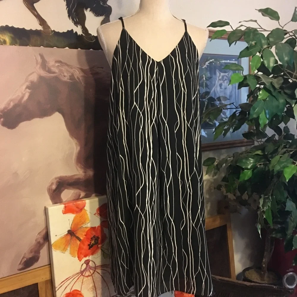 Vince Camuto electric lines tank dress NWT S